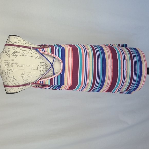 Vinage Striped Casual Dress - Purple Multi - Picture 4 of 8